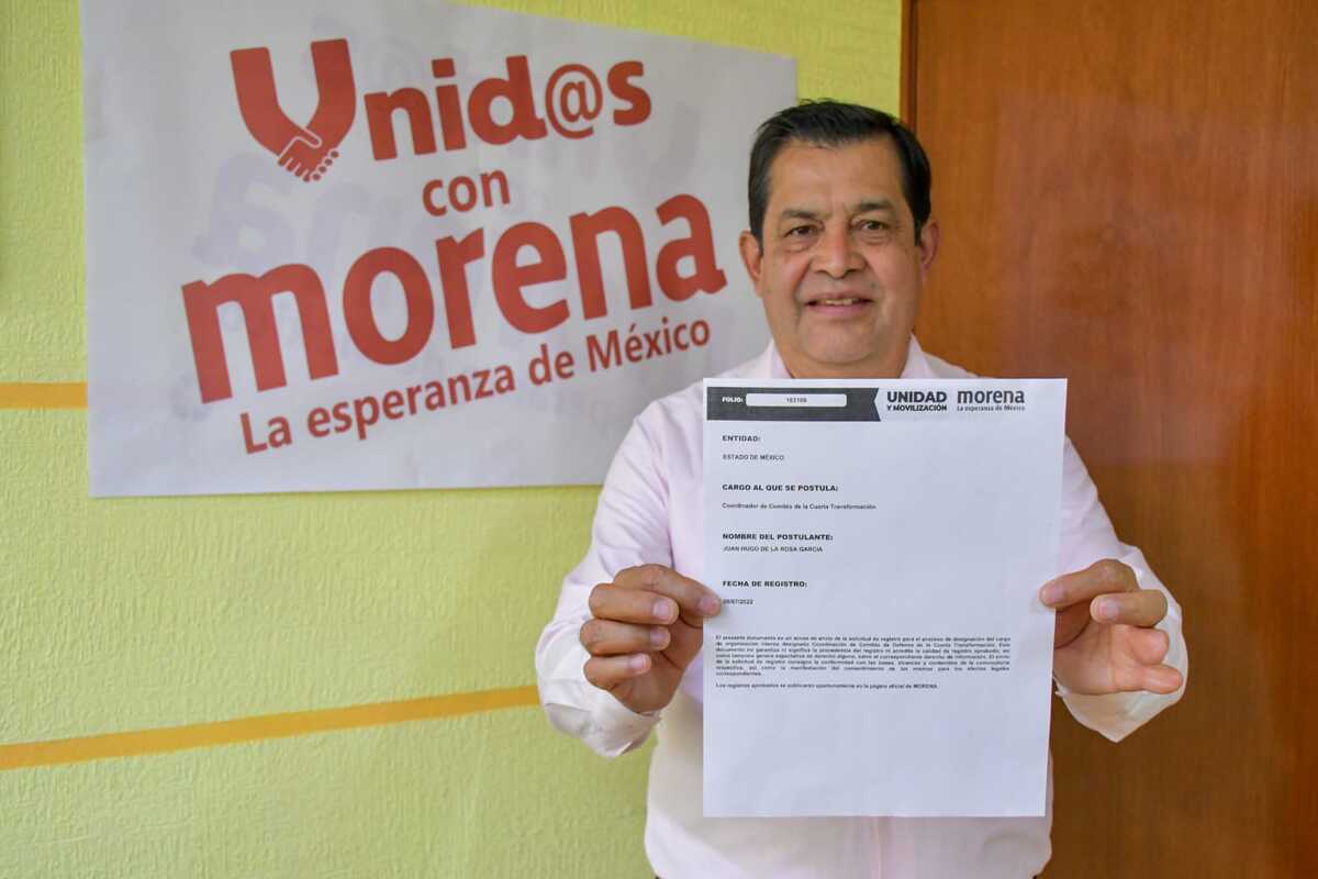 Juan Hugo de la Rosa se registró en línea | Especial