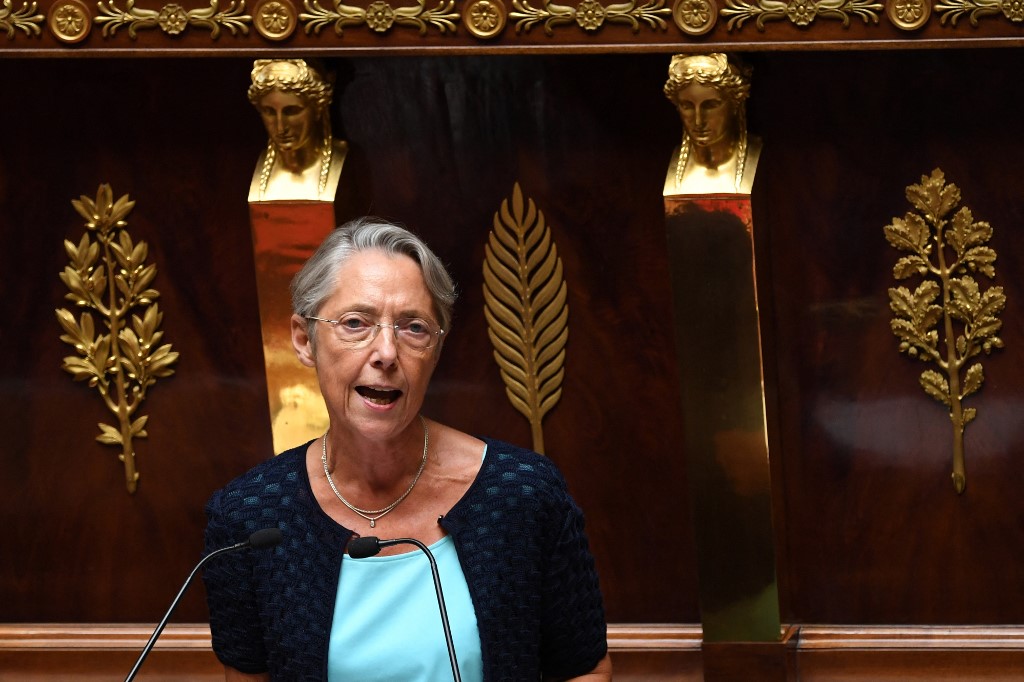 Elisabeth Borne, primera ministra de Francia. (AFP)