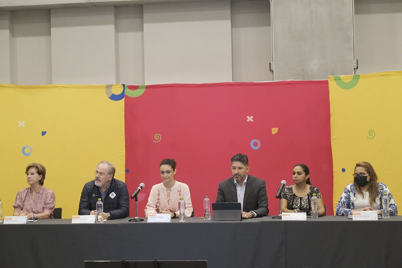 SSJ y SE presentan las actividades en la nueva tierra Health Land y Recrea Land durante Talent Land 2022. (Cortesía)