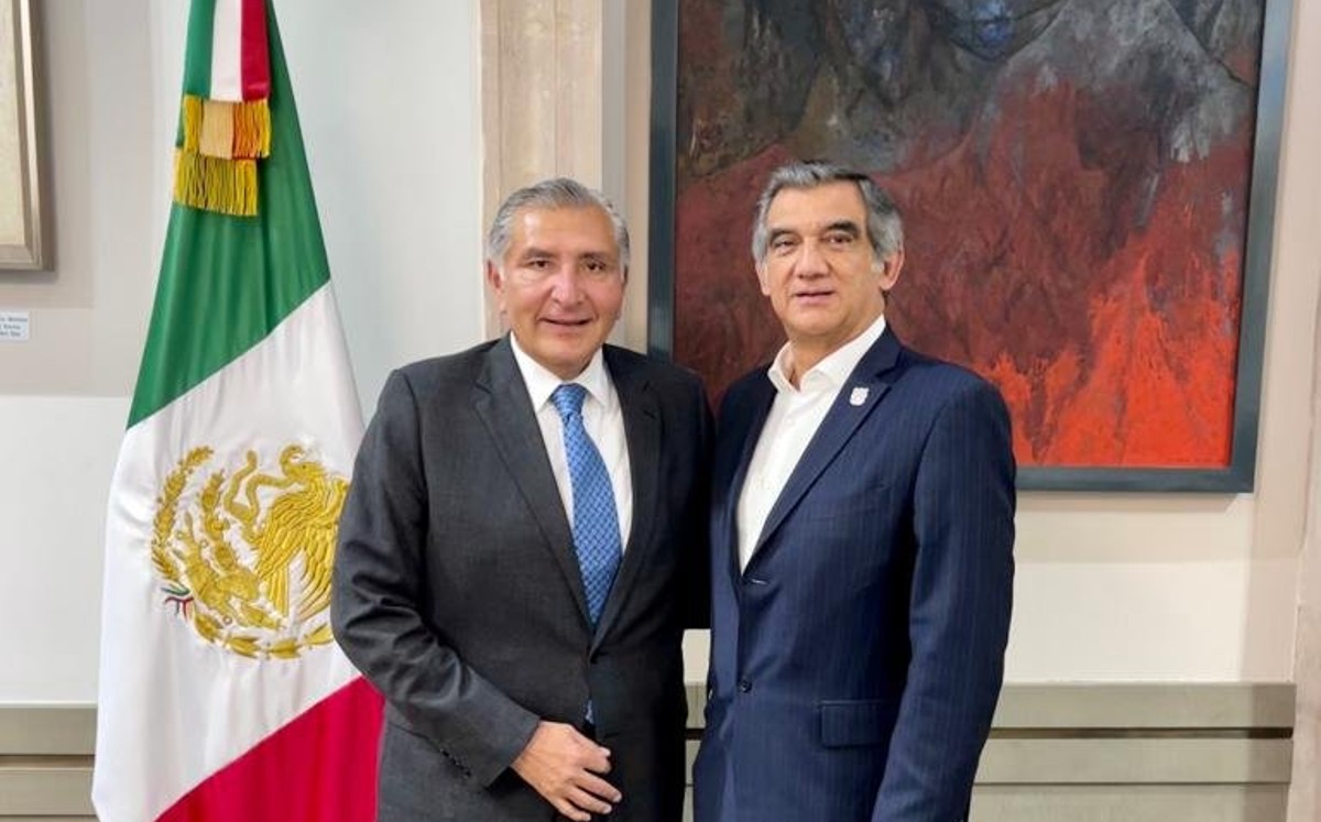 Américo Villarreal sostuvo una reunión de trabajo con el Secretario de Gobernación, Adán Augusto López
