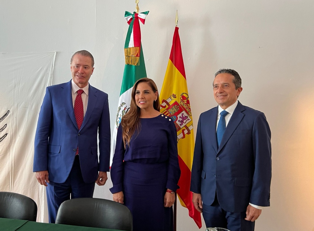 Mara Lezama gobernadora electa de Quintana Roo se reúne con empresarios españoles del sector turístico. Foto: Especial