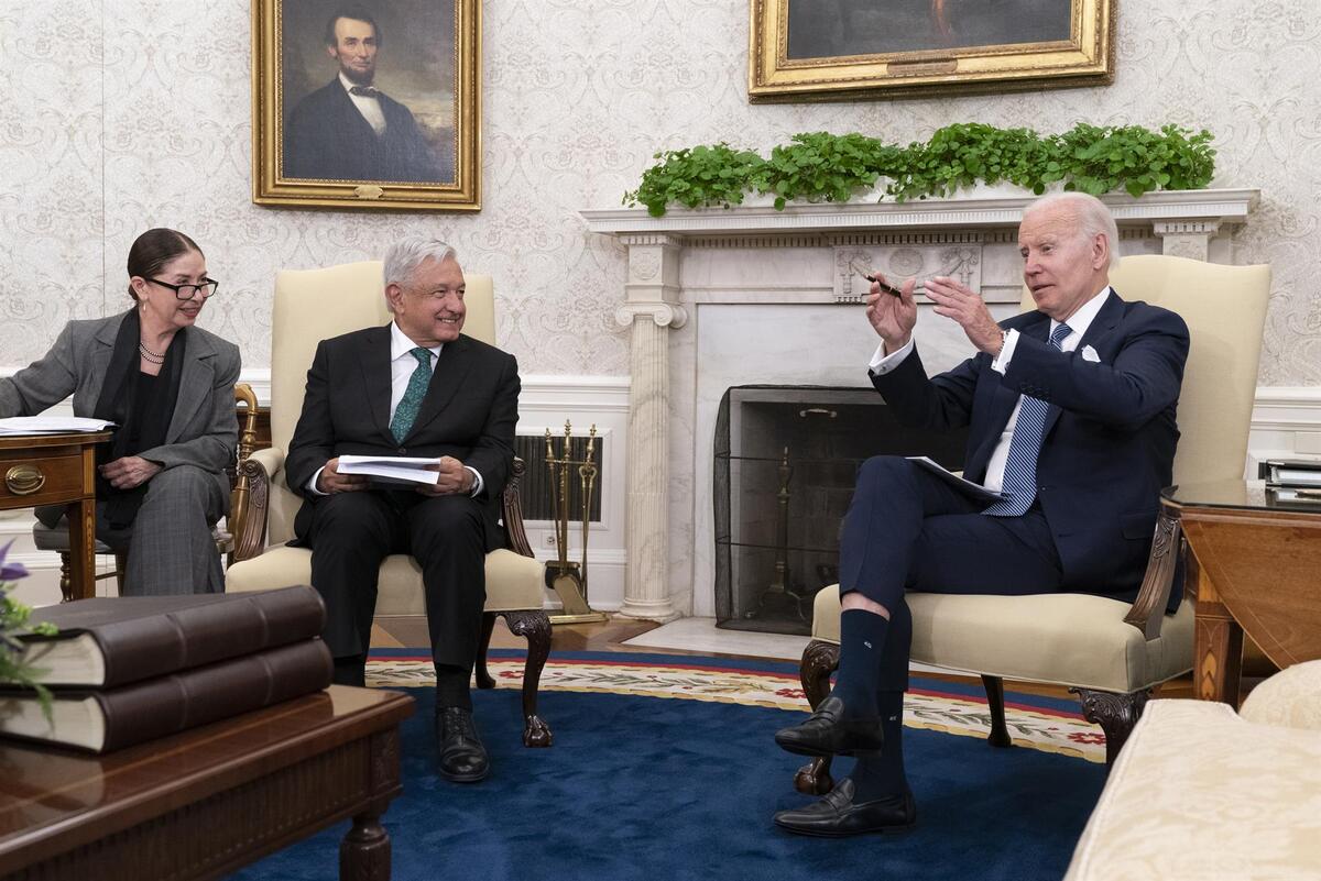 El presidente de los Estados Unidos, se reúne con el presidente de México | EFE