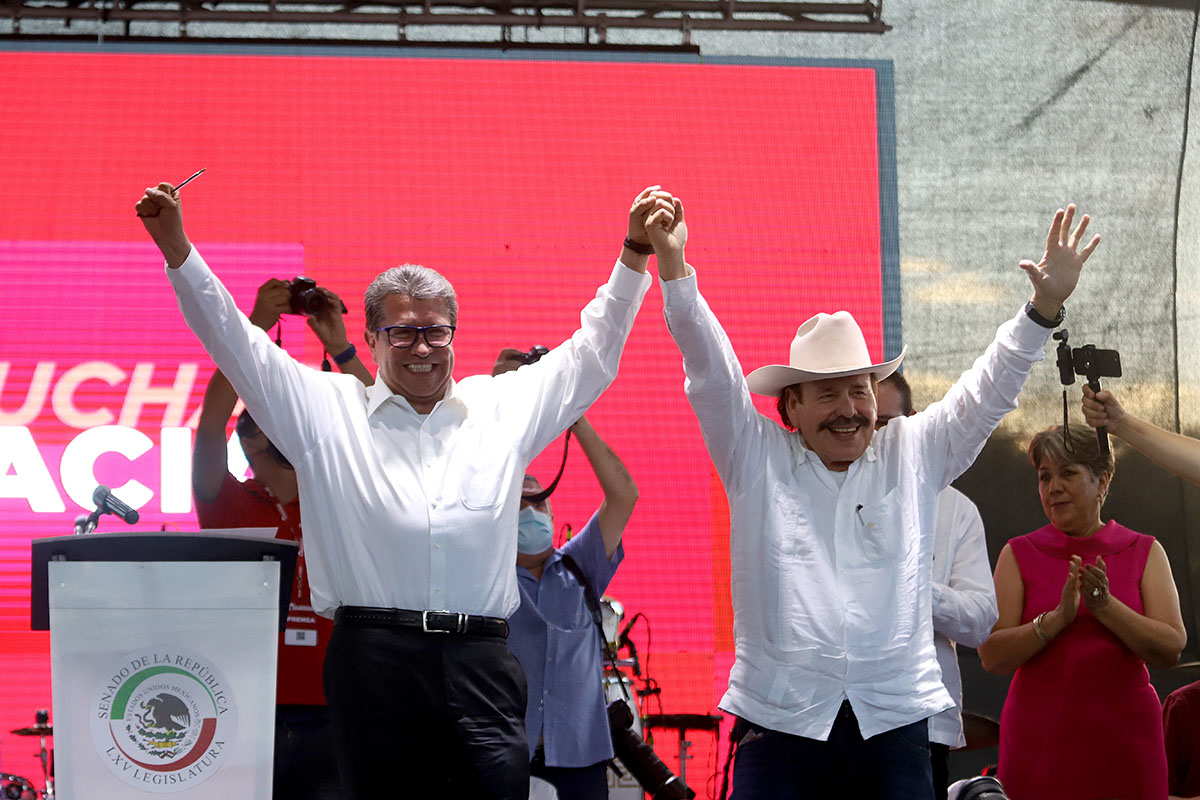 El senador aseguró que Monrreal será sin duda alguna el próximo presidente de México. (Rolando Riestra)