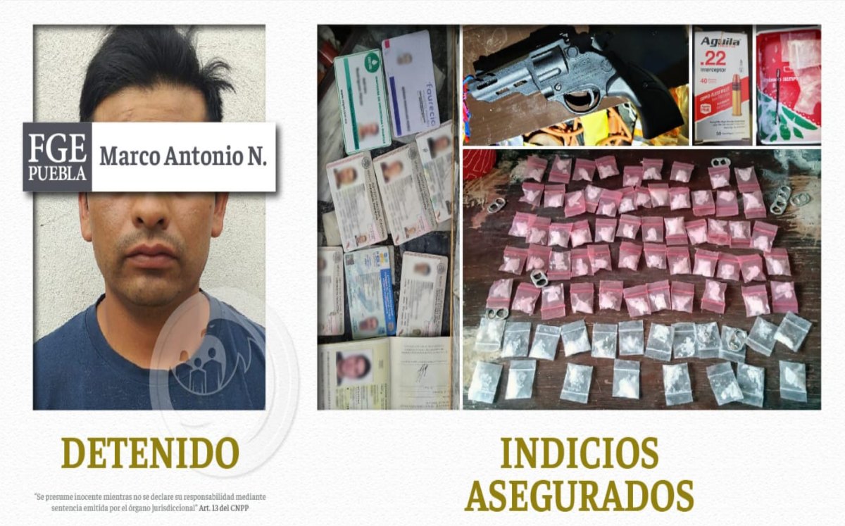 En tres cateos aseguran droga, vehículos y un hombre en Texmelucan | Especial