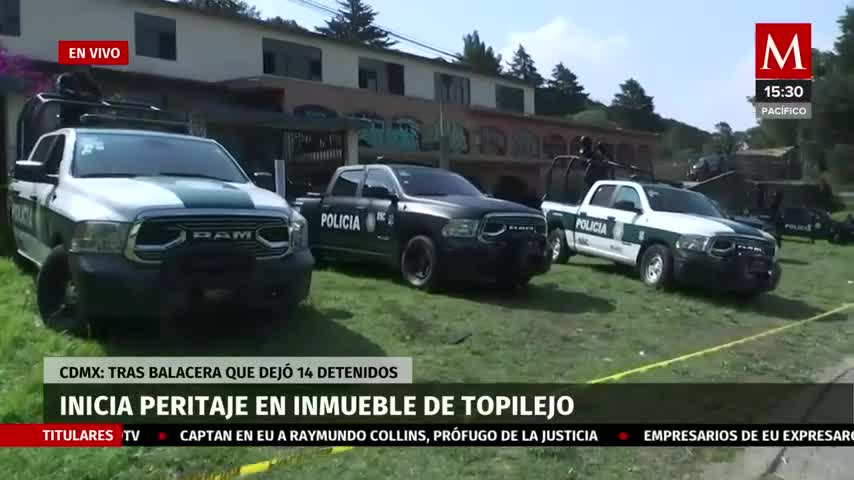 Inicia peritaje en inmueble donde sucedió balacera en Topilejo