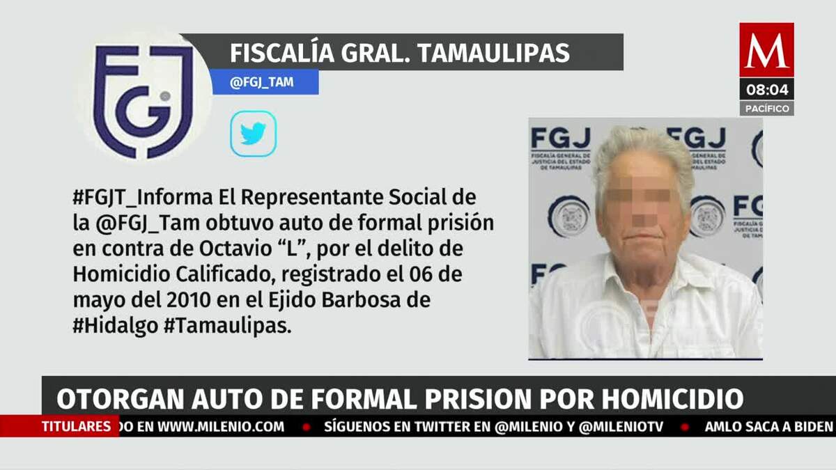 Otorgan auto de formal prisión a líder de la Columna Armada en Tamaulipas