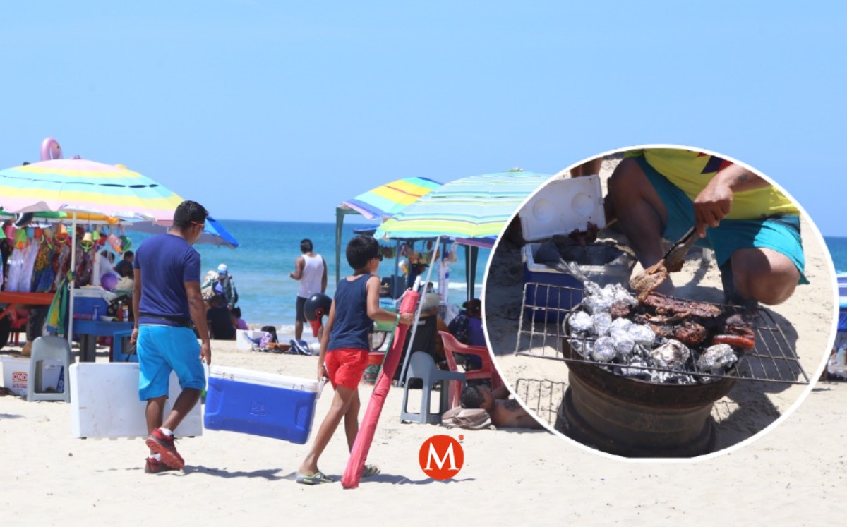 Prohíben hacer carne asada en playa Miramar. (Yazmín Sánchez)