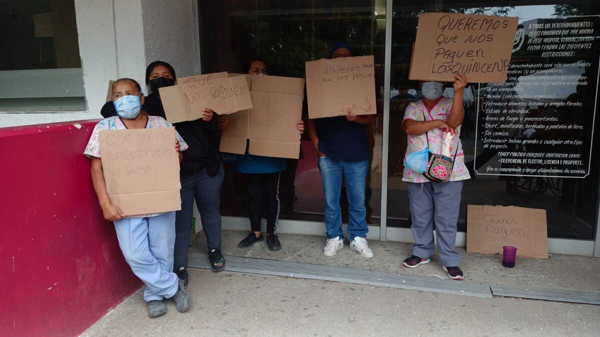 Trabajadores de intendencia del ISSSTE | especial