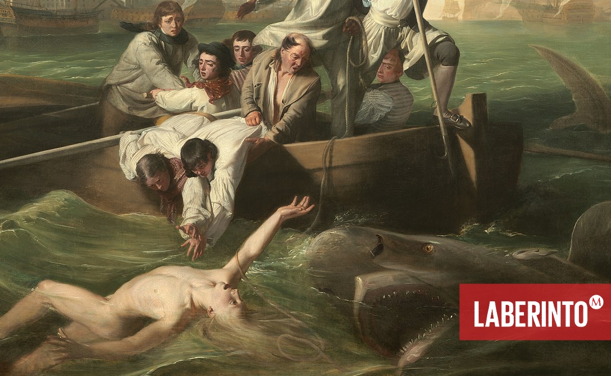 Acercamiento de 'Watson and the Shark', de John Singleton Copley. (National Gallery)