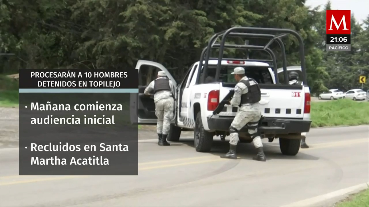 Detenidos en Topilejo enfrentarán al menos cinco delitos