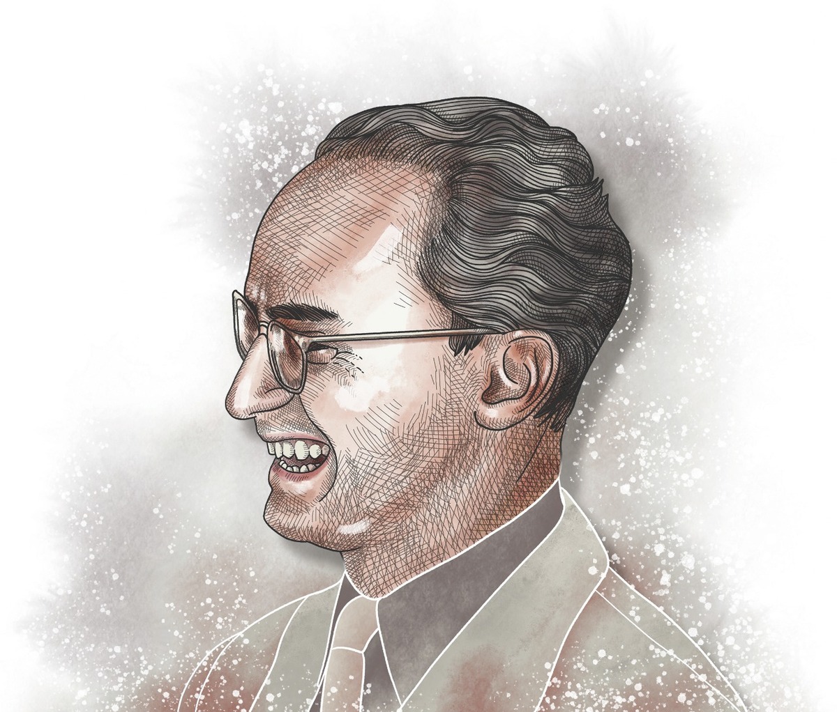 Luis Echeverría. (Ilustración: Luis M. Morales)