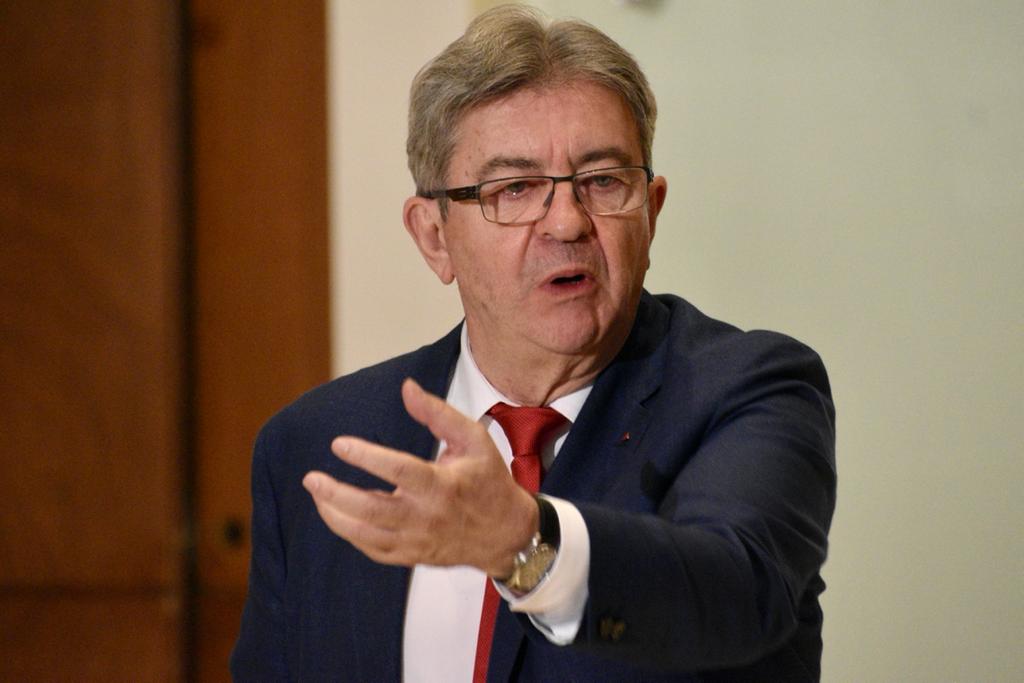 Jean-Luc Mélenchon, en un evento previo a su reunión con el presidente Andrés Manuel López Obrador. (Haarón Álvarez)