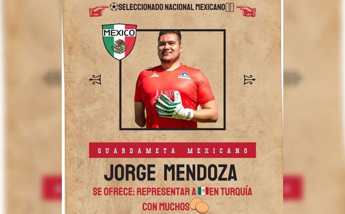Jorge Mendoza, integrante de la Selección Nacional de Futbol de Amputados. (Especial)