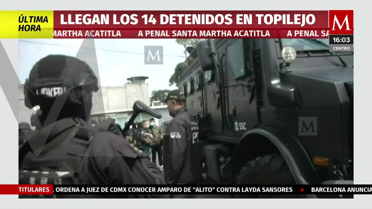 Trasladan a detenidos en Topilejo a penal de Santa Martha Acatitla