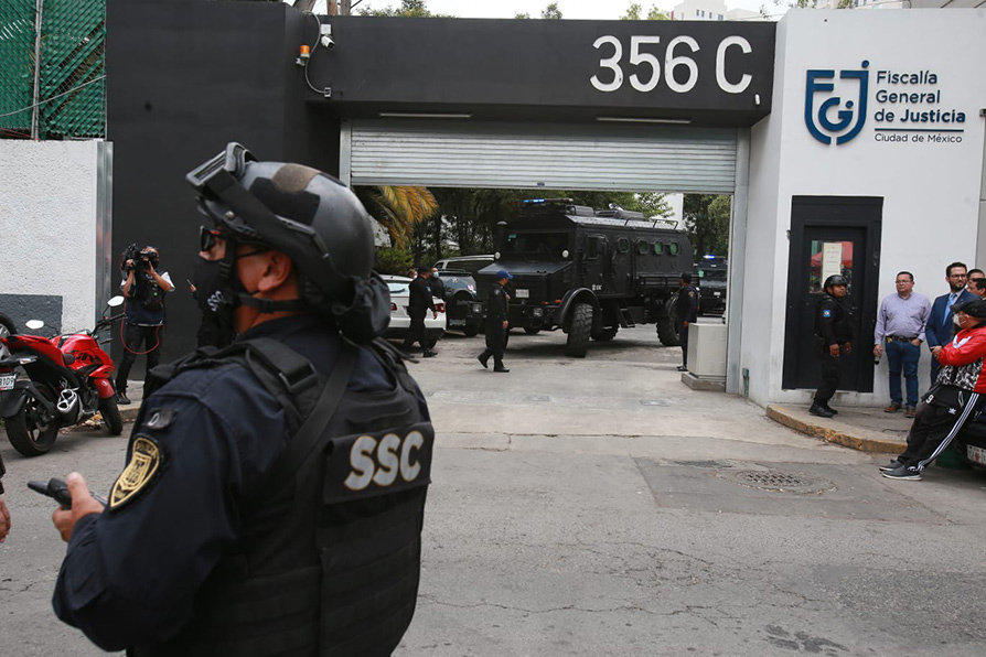Traslado de detenidos por balacera en Topilejo. |Octavio Hoyos