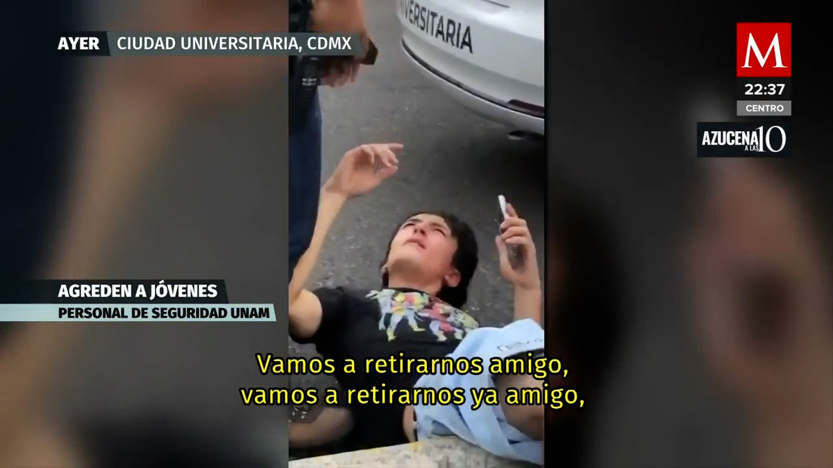 Acusan agresión contra joven tras ser detenido por patinar en CU de UNAM