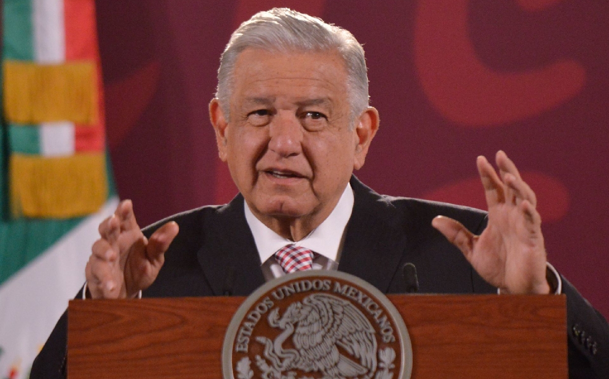 Conferencia de prensa desde el Salón de Tesorería en Palacio Nacional. | Cuartoscuro