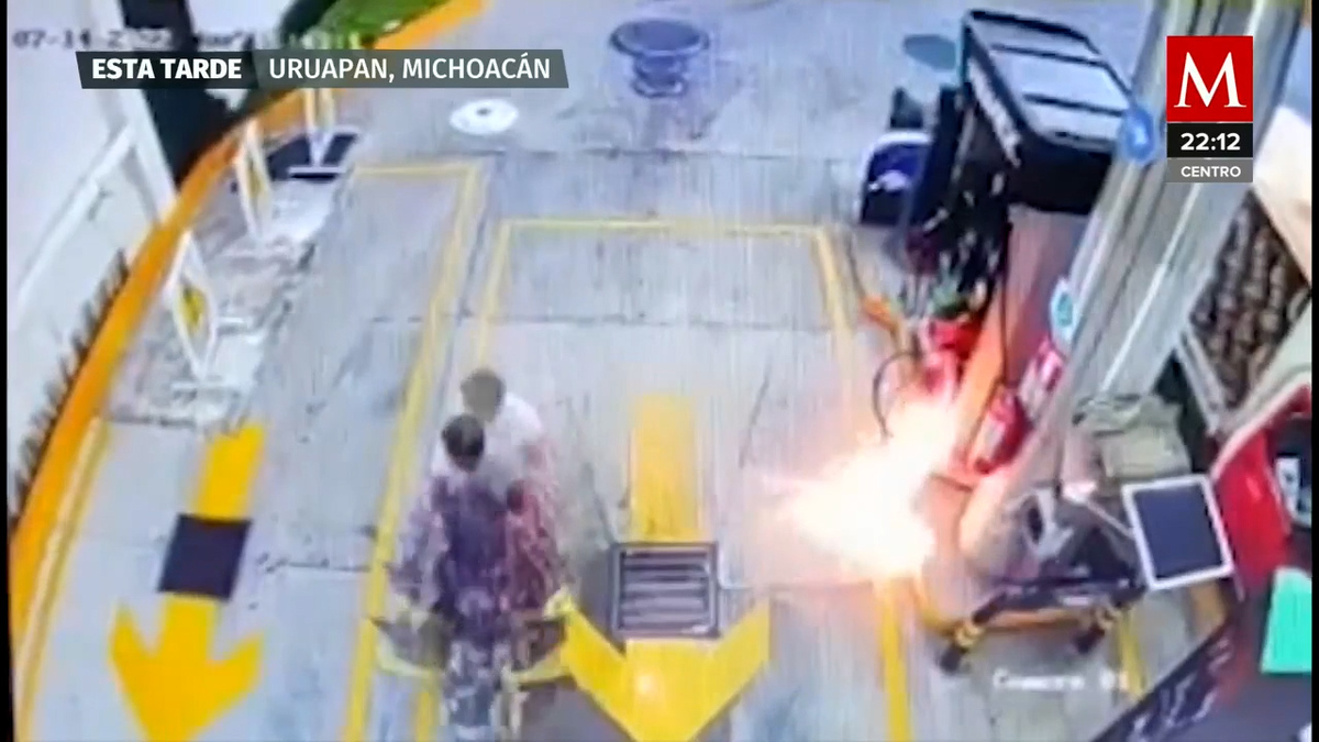 Michoacán: Lanzan bomba molotov en una gasolinera en Uruapan
