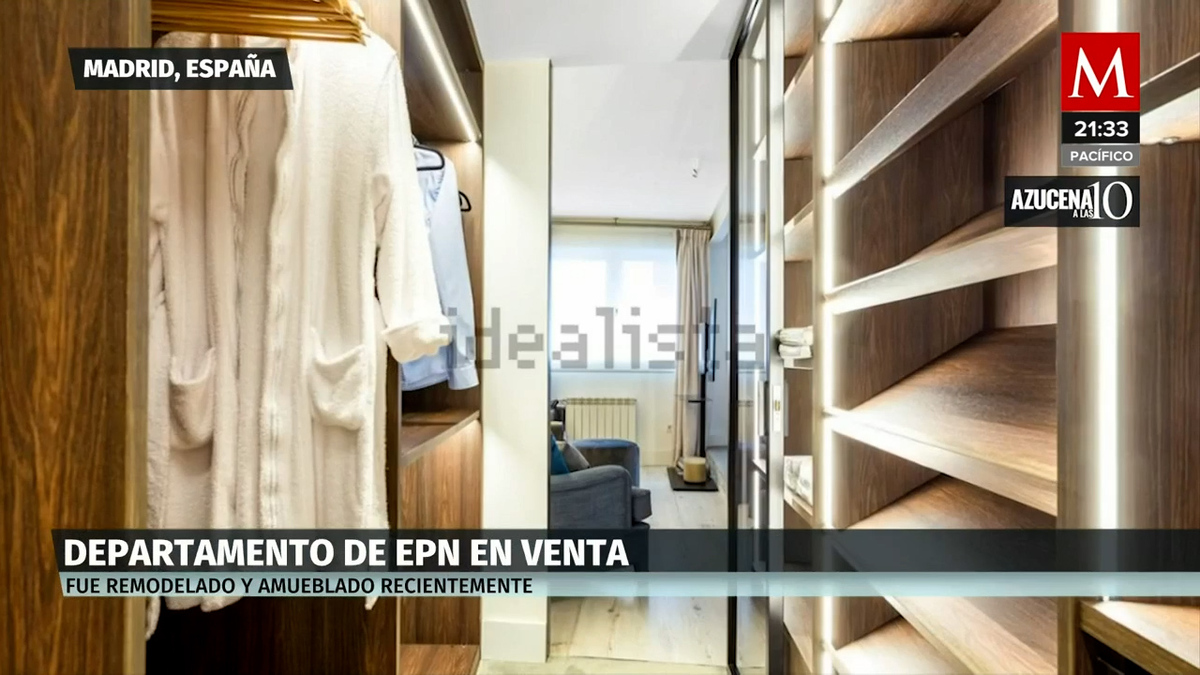 Peña Nieto puso en venta lujoso departamento en Madrid