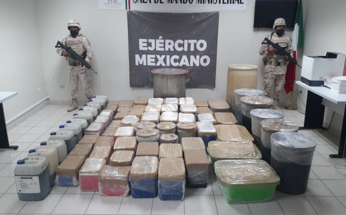 Aseguran mil 475 kilogramos de metanfetamina en Sonora. | Especial
