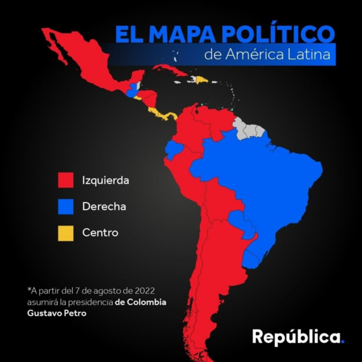 mapa político de latinoamerica