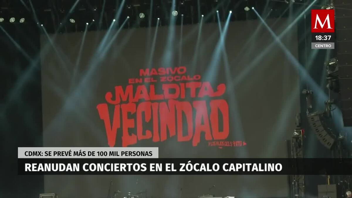 Reanudan conciertos en el Zócalo de la CdMx