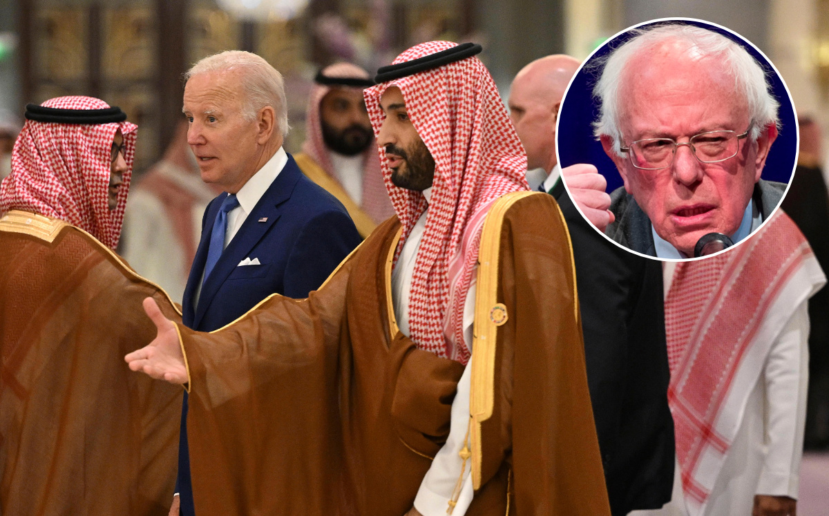 Bernie Sanders criticó la visita de Joe Biden a Arabia Saudita. (AP)