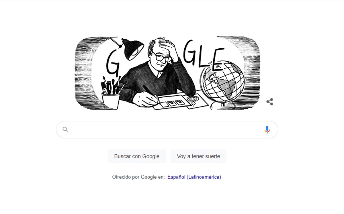 Google rinde homenaje a Quino con doodle (Captura).
