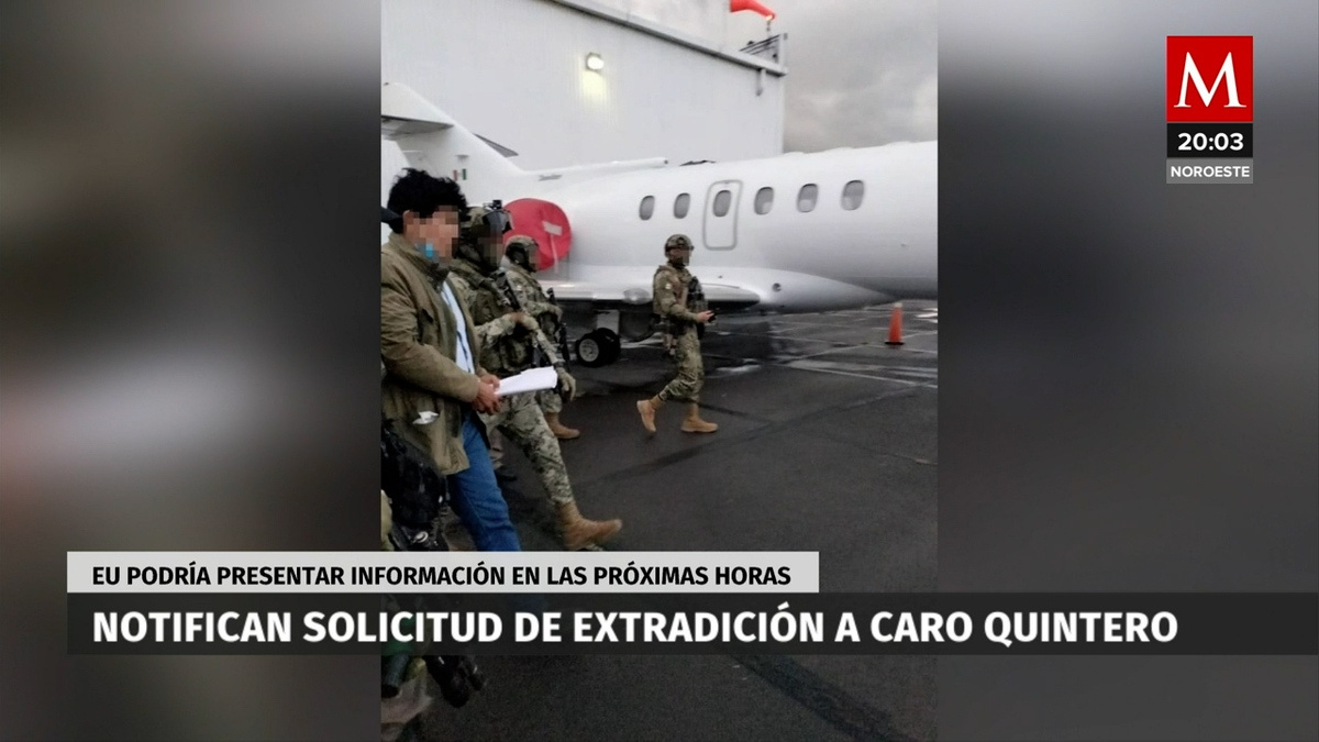 Notifican orden de extradición a Rafael Caro Quintero