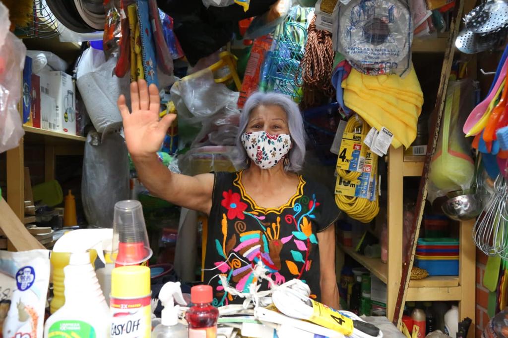 Reinauguración del mercado Santa Cecilia, en Tlahuac. (Especial)