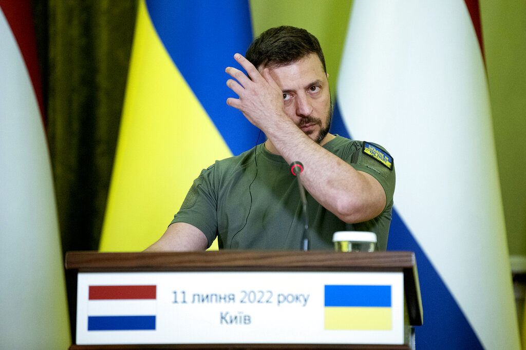 Volodimir Zelenski, presidente de Ucrania. (AP)