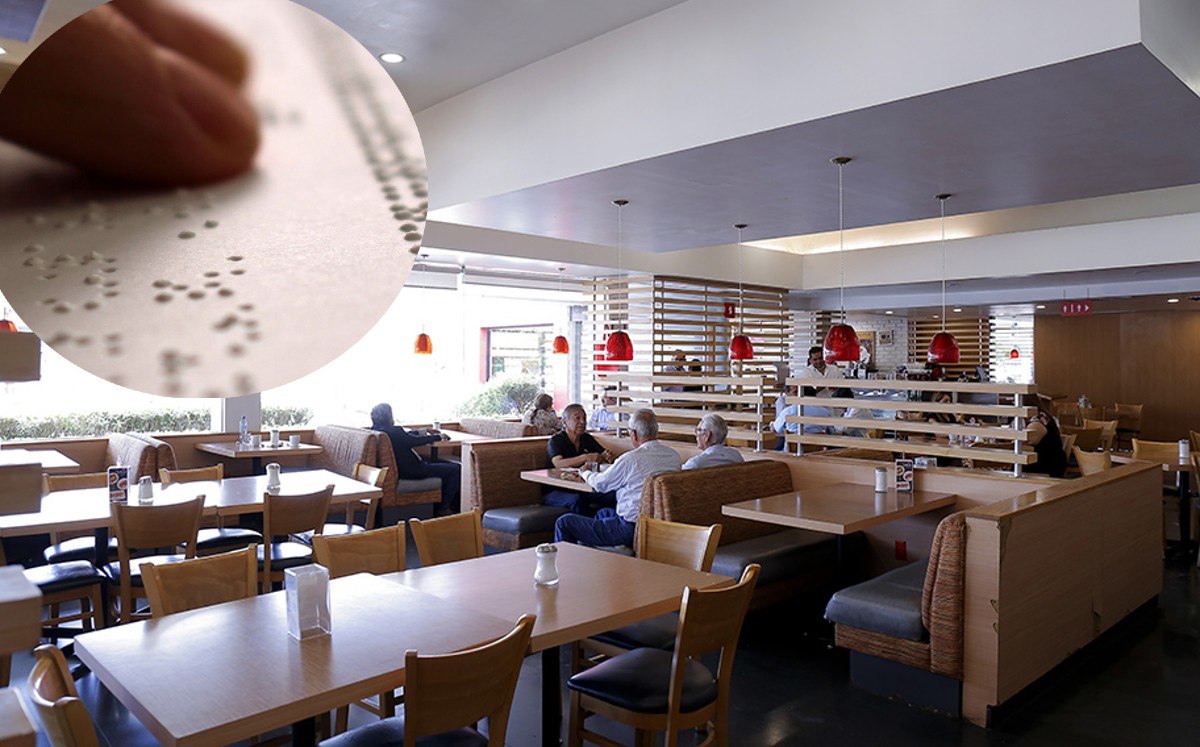 Se invitó a restaurantes a enviar sus menús y darles un formato con lenguaje braille. (Especial)