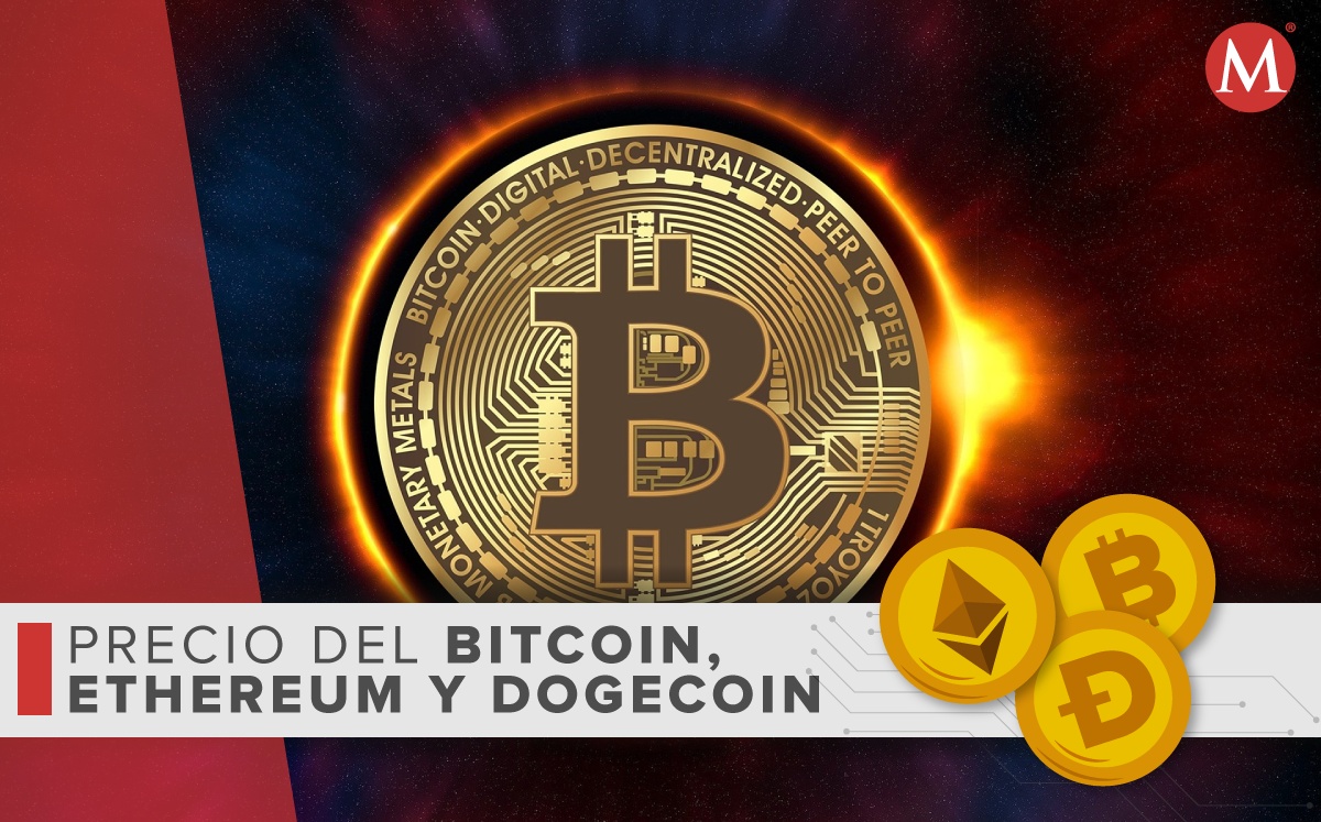 Precio-bitcoin ethereum dogecoin-HOY.  18-julio 2022. México