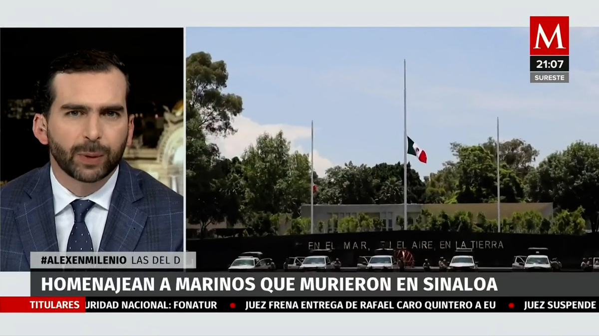Rinden homenaje a 14 marinos que murieron en Sinaloa