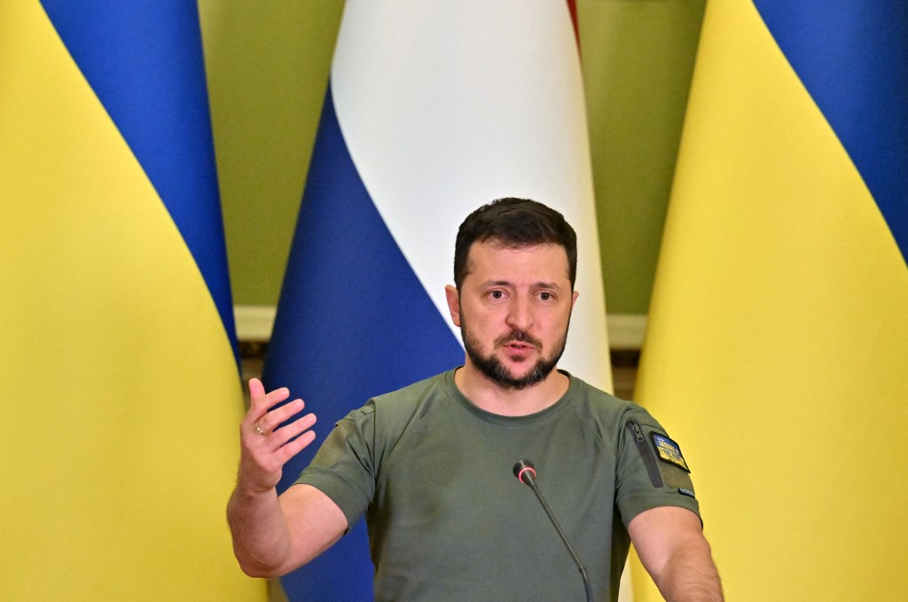 Volodimir Zelenski, presidente de Ucrania. (AFP)