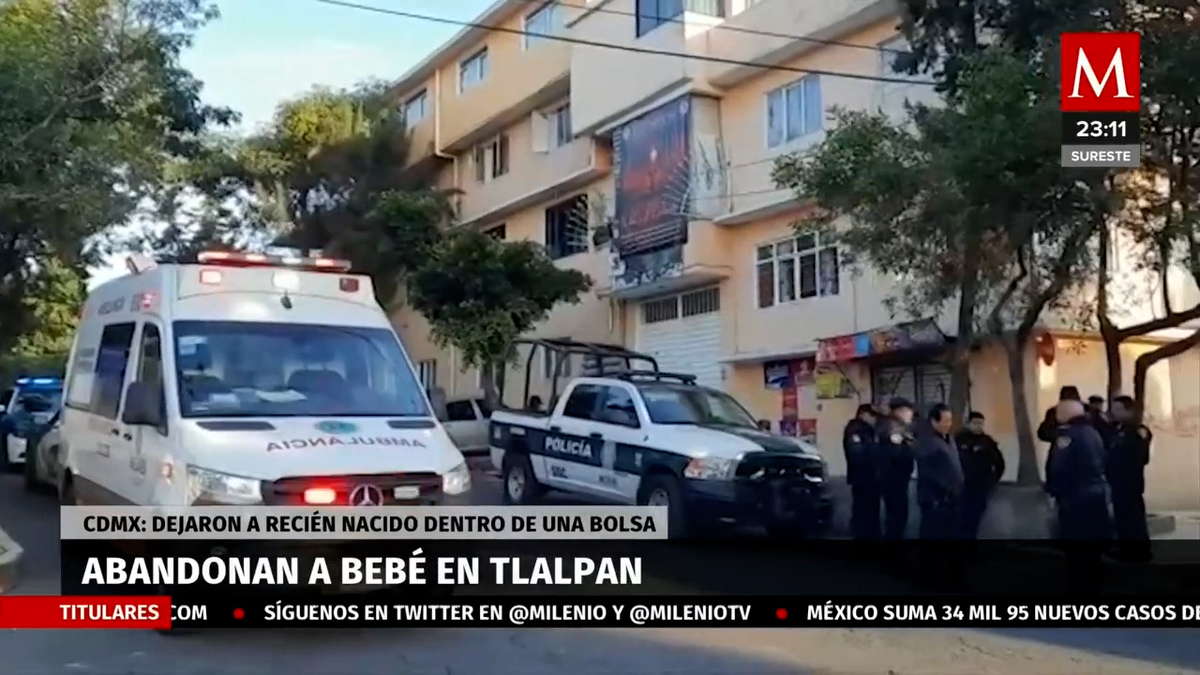 CdMx. Hallan a bebé abandonado dentro de bolsa de plástico en Tlalpan