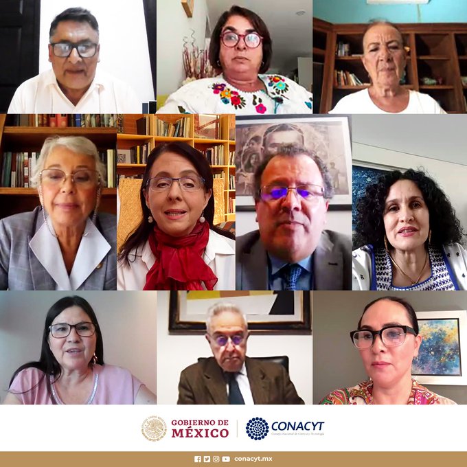 La directora del Conacyt agradeció la reunión. (Tomada de @ElenaBuylla)