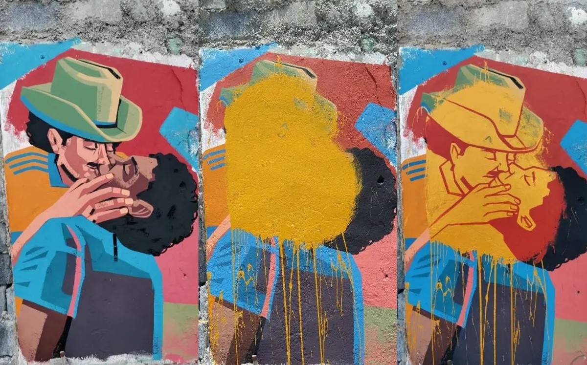 El mural del artista. (Facebook)