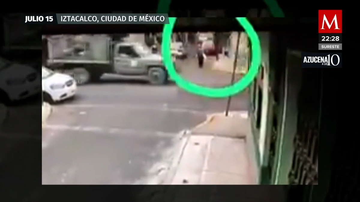 Se difundió el video de una mujer atropellada en Iztacalco