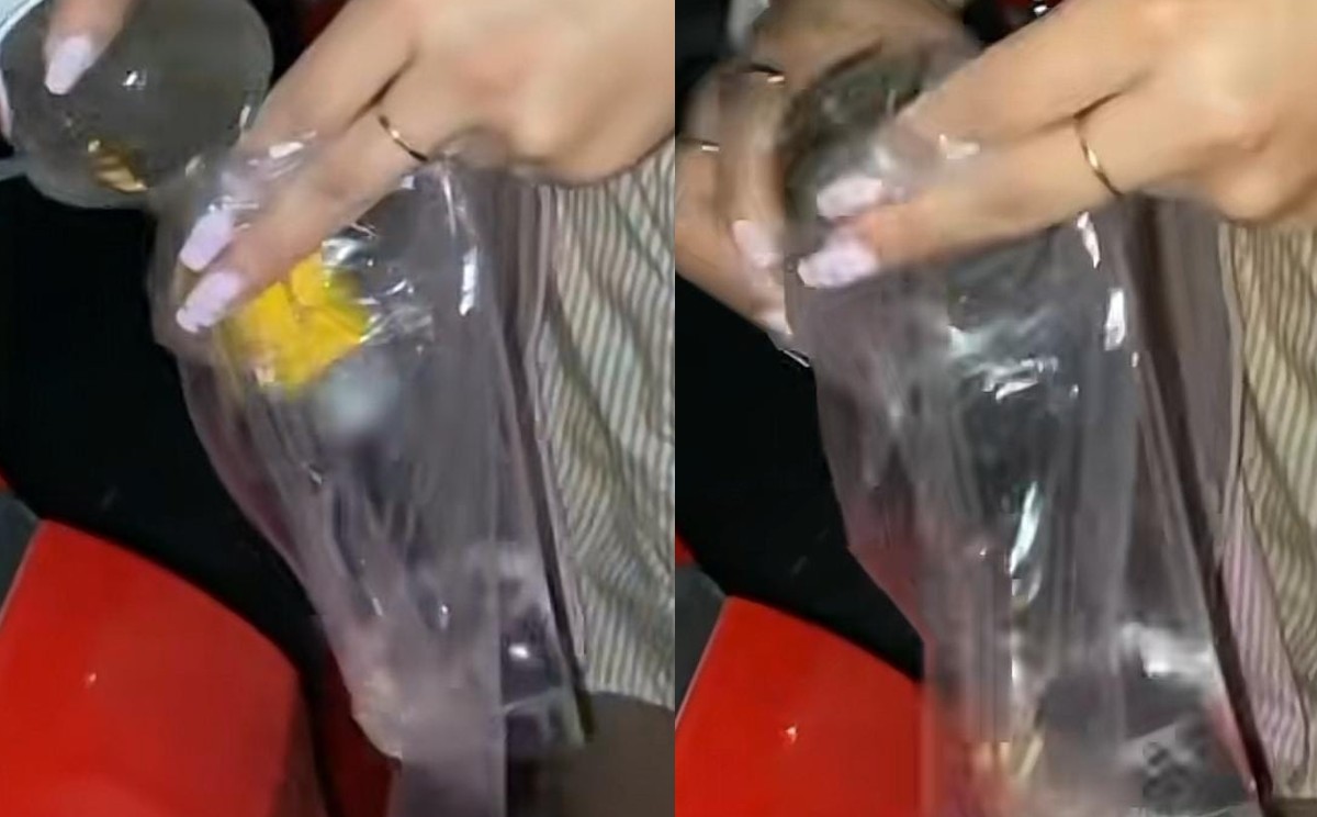 Vació el liquido en bolsas de plástico. | Especial