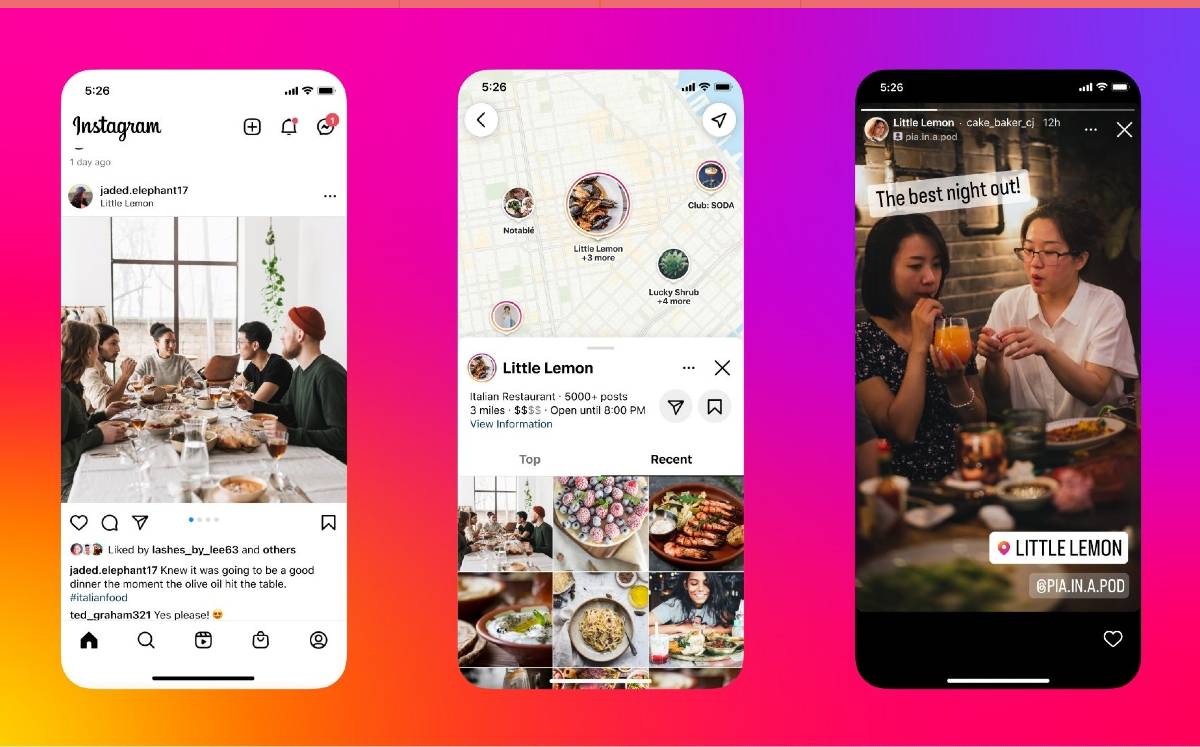 Instagram actualiza Mapas (DPA).