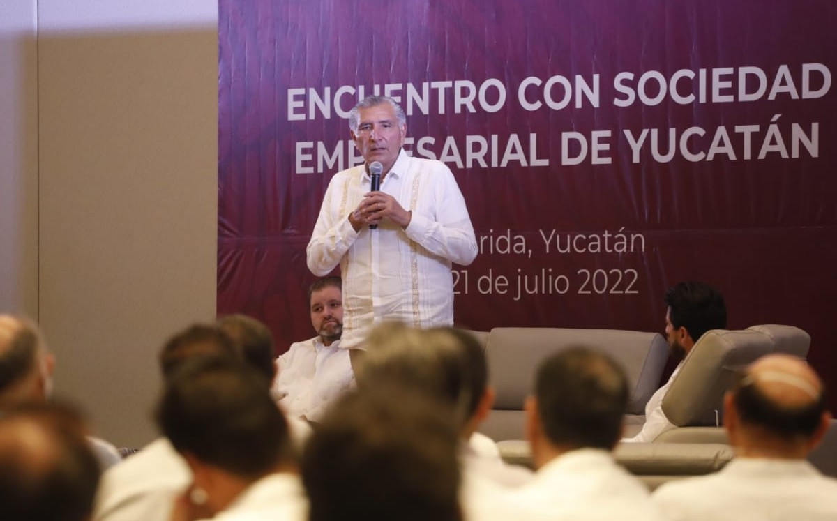 El secretario de Gobernación abundó que las obras del Tren Maya  continúan. | Especial