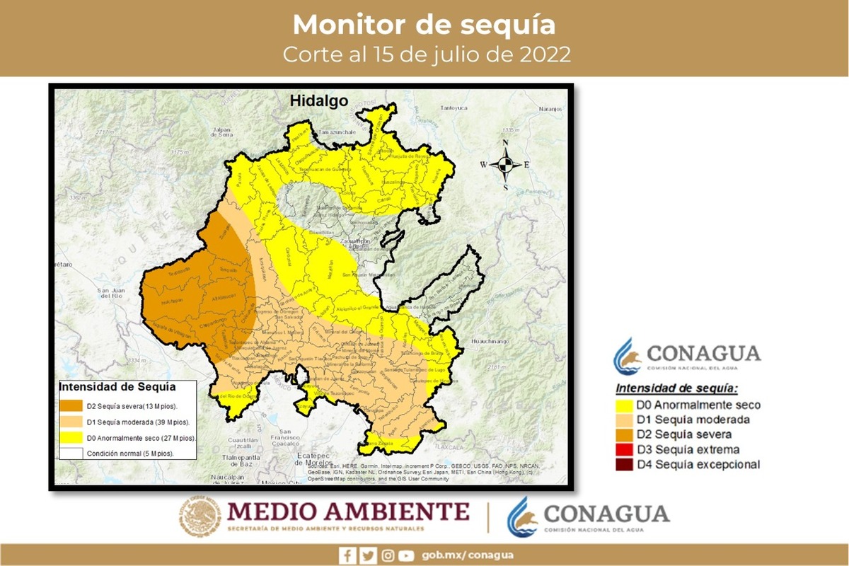 Sequía en Hidalgo. (Especial)
