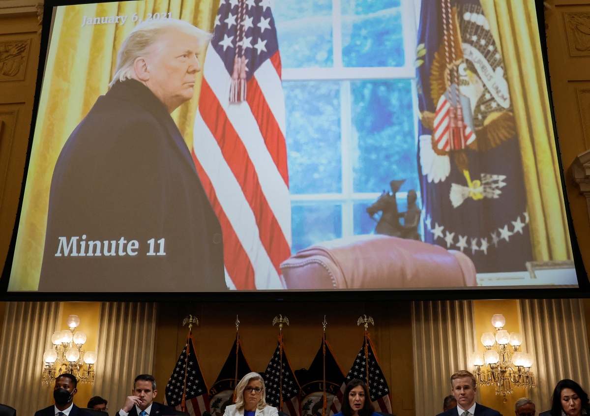 Trump estuvo viendo la televisión en la Casa Blanca durante el asalto al Capitolio. (Reuters)