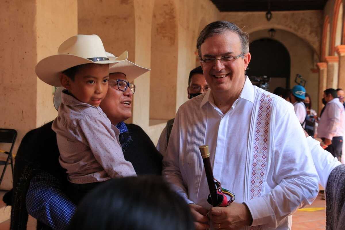 El canciller Marcelo Ebrard desde Chiapa de Corzo, Chiapas. (Especial)