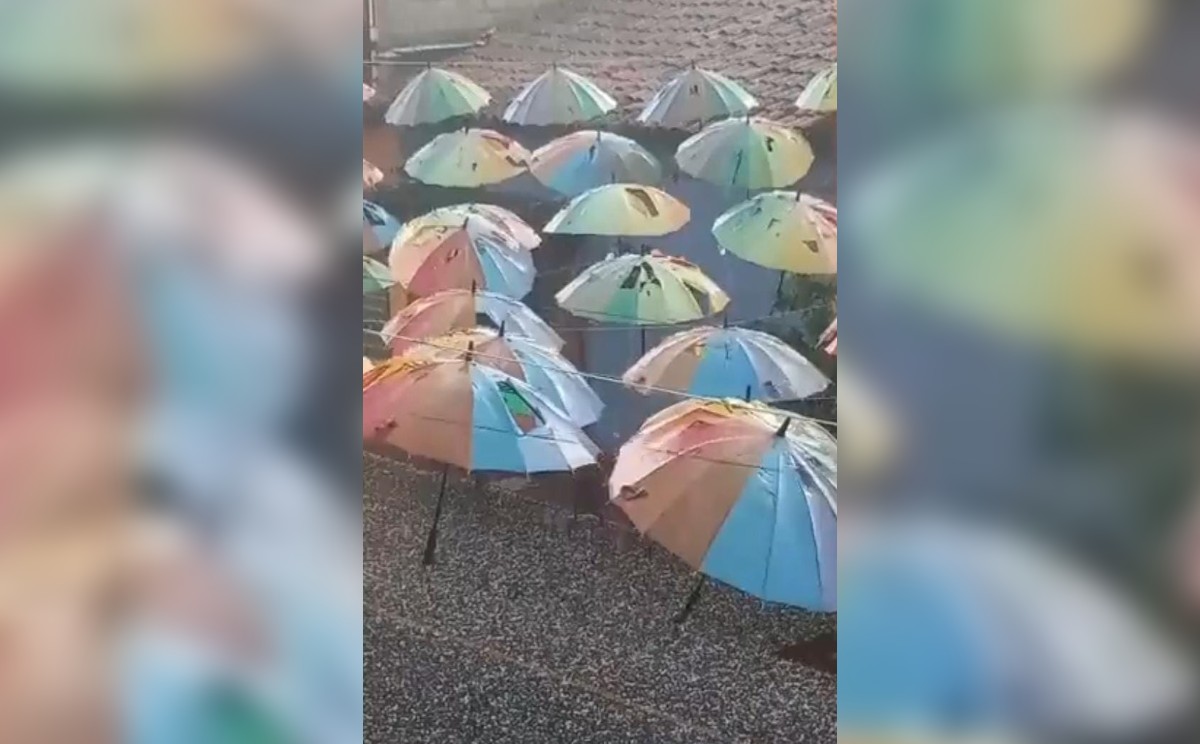 "Corredor turístico en Metepec afectado por lluvia" | Especial.