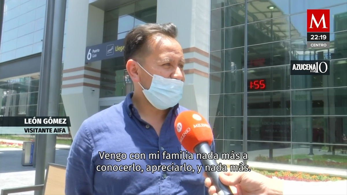 El AIFA se convirtió en un lugar para paseos familiares