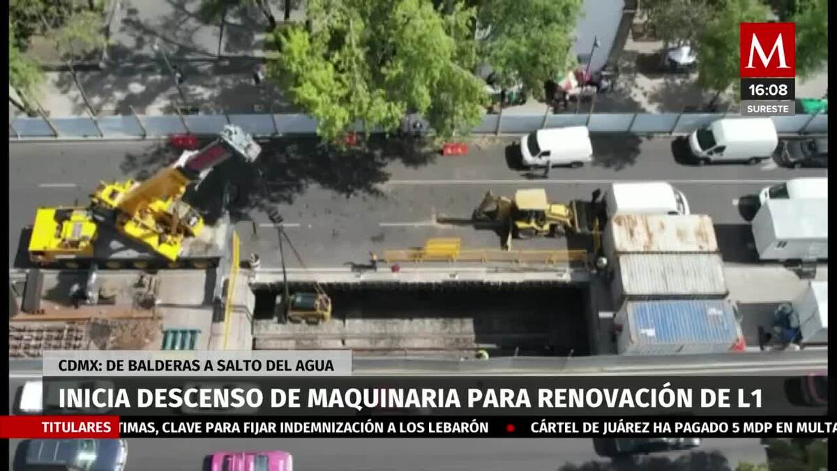 Inicia descenso de maquinara para renovación de Línea 1