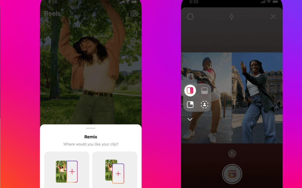 Instagram amplía las opciones creativas de los 'remix' con nuevos diseños, plantillas y modos de grabación | ESPECIAL