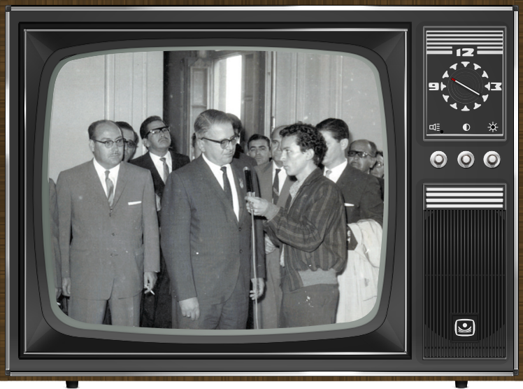 El debut como reportero fue entrevistando al gobernador Raúl Rangel Frías. FOTOS: ARCHIVO